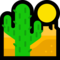 Desert emoji on Microsoft